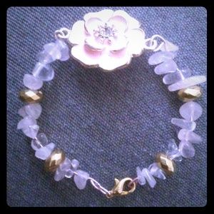 Rose rock bracelet
